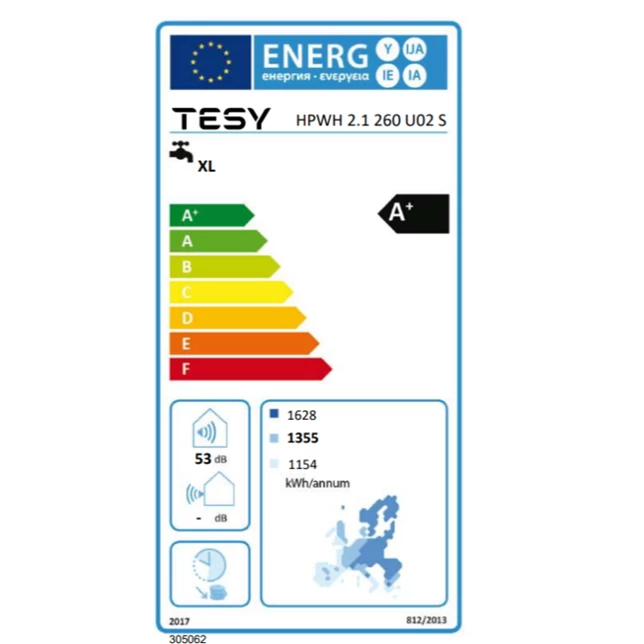 Tesy HPWH 2.1 FS 260 U02